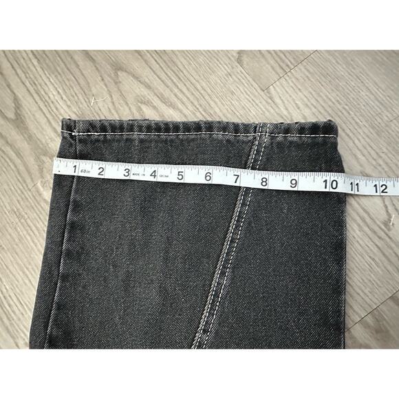 fashion nova Contrast Stitching Cargo Baggy Jeans - Dark Wash Size 13 - Picture 10 of 10
